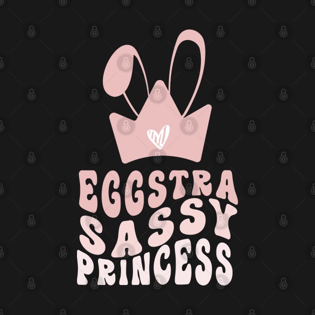 Cute Egg-stra Sassy Pink Grediant Bunny Ears Princess Crown by WassilArt