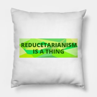 Reducetarianism Is A Thing Slogan Pillow