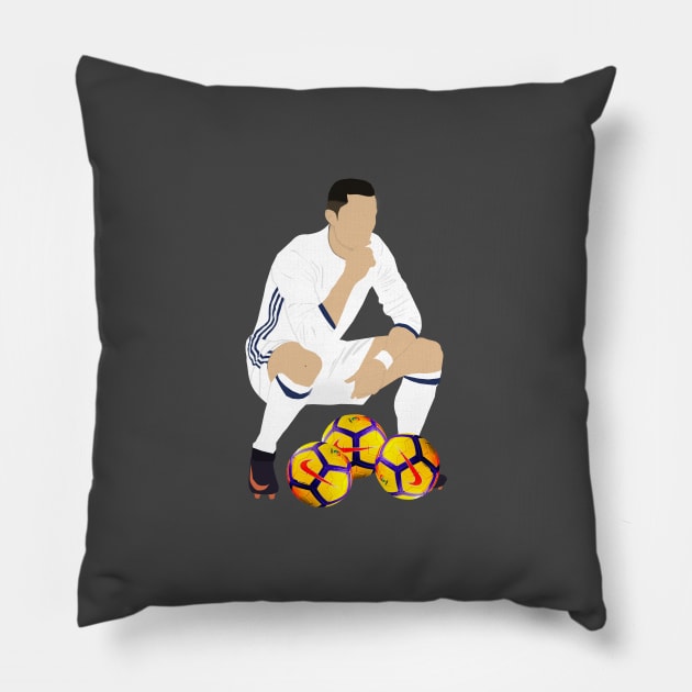 Cristiano Ronaldo Celebration Pillow by StonedDesigner