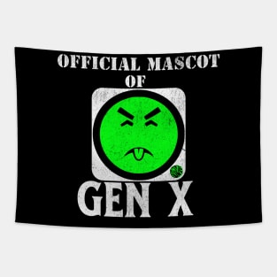 Funny Generation X Gen X Mr Yuk 80's and 90's Vintage and Nostalgic Gift Idea Tapestry