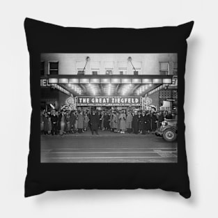 The National Theater, 1936. Vintage Photo Pillow