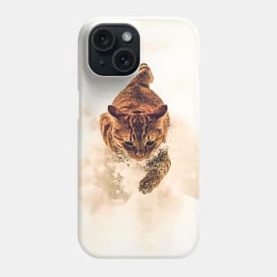 Cat winter fun snow cat Phone Case