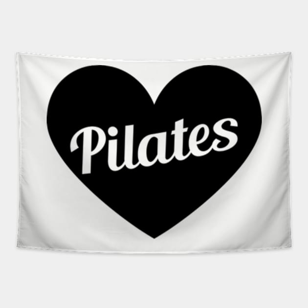 Pilates In My Heart - Pilates Lover - Heart Lover Tapestry by Pilateszone