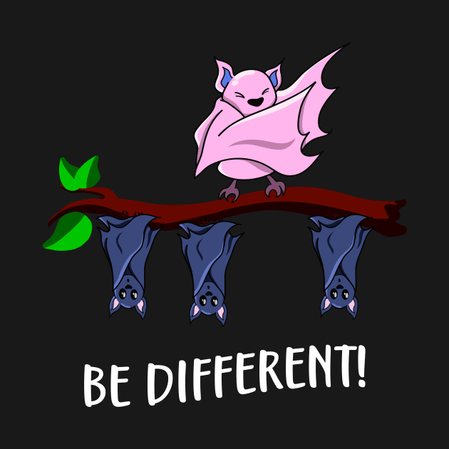 Dare to Be Different Funny Dabbing Bat Fun by Foxxy Merch