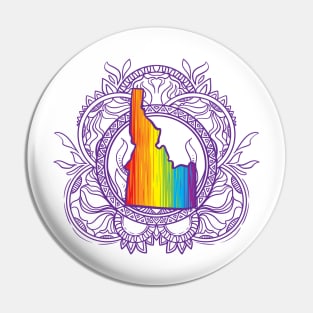 Idaho Mandala Pride Pin