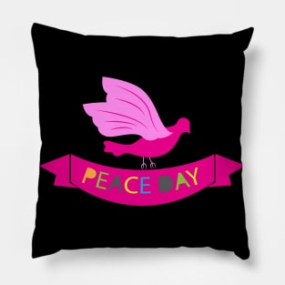 Kids Peace Day Sign Pillow