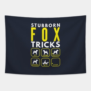 Stubborn Foxhound Terrier Tricks - Dog Training Tapestry