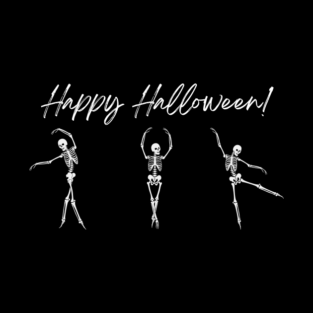 Dancing Skeletons , happy Halloween skeleton, happy skeleton by elhlaouistore