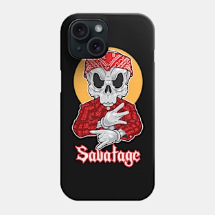 Skull Gangsta Savatage Phone Case