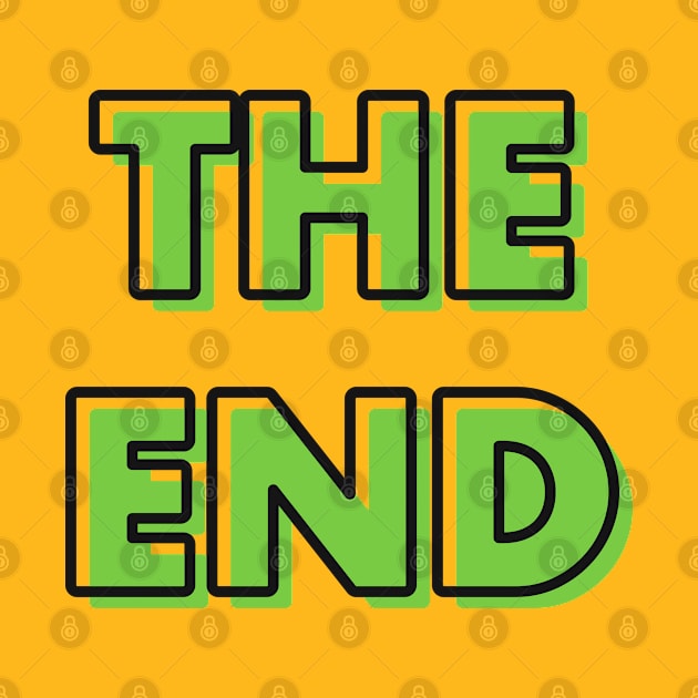 The End Typography Design by Abeer Ahmad