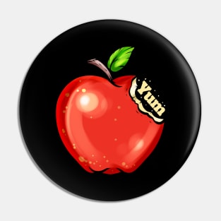 Apples Are Tasty - Yum Says The Vegetarian And Vegan Pin