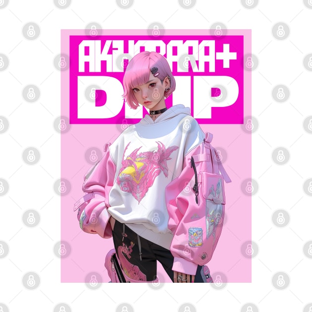 AKIBA DRIP - ⬜💗⬜ K-POP IDOL - KOREAN ANIME GIRL ⬜💗⬜ OVERSIZED HOODIE II⬜💗⬜ by Akiba Drip