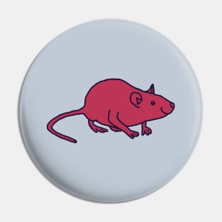 Viva Magenta Color of the Year 2023 Rat Pin