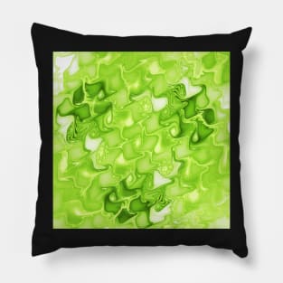 Green waves Pillow