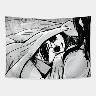 Monster under the bed Tapestry