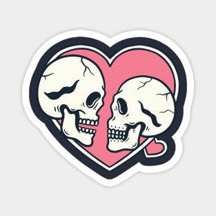 Romantic Skull Pink Magnet