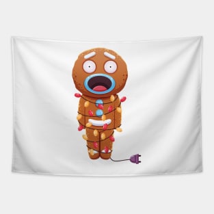 Christmas Sticker, Ginger Man Sticker Tapestry