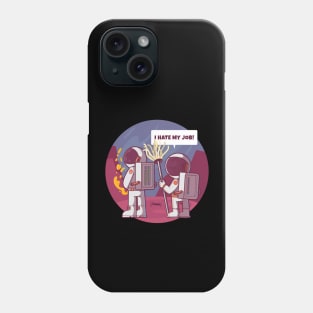 Space janitor hates his job! Phone Case