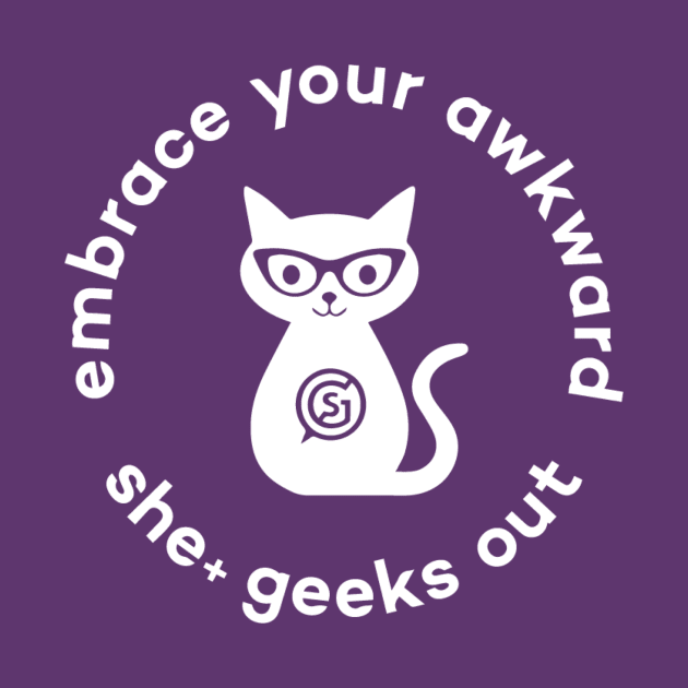 Embrace Your Awkward: White Cat by She+ Geeks Out