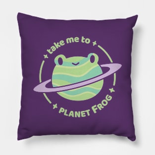 Planet Frog Pillow