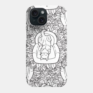 Cute Couch Potato Cat Pattern Phone Case