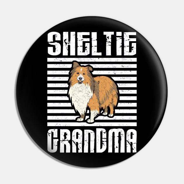 Sheltie Grandma Proud Dogs Pin by aaltadel