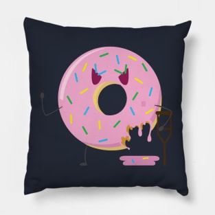 Frosted Donut Monster Pillow