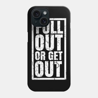 BLACK AND WHITE FULL OUT Phone Case
