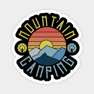 Mountain Camping Magnet