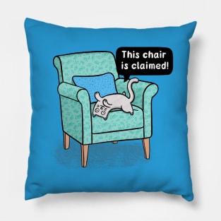 Cat on a Chair Pillow