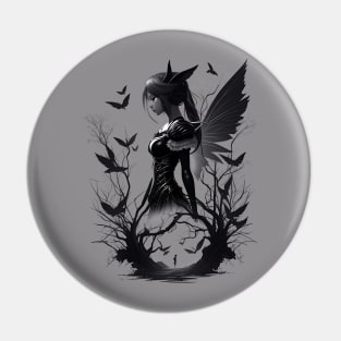 The Girl On The Shadows Pin