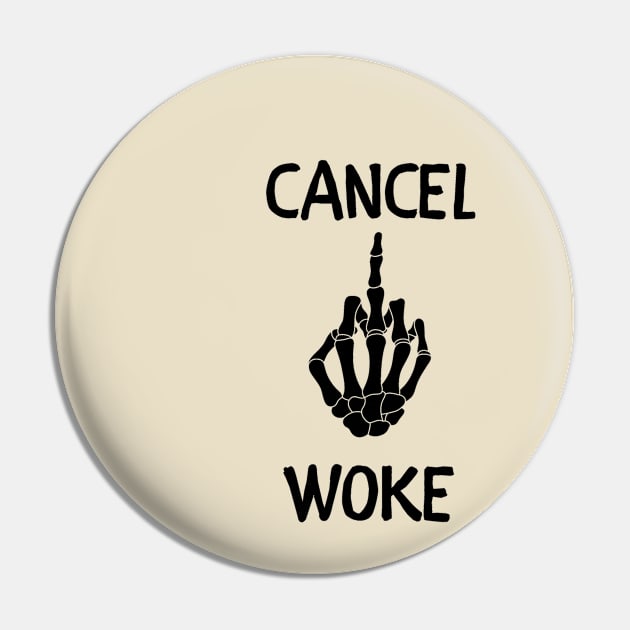 Cancel woke Pin by IOANNISSKEVAS