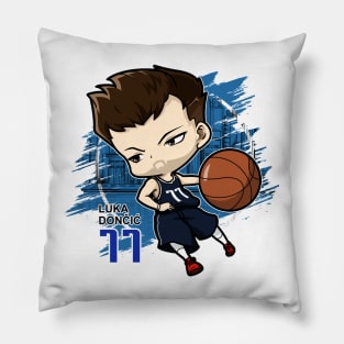 Chibi Basketball - Luka Doncic Pillow