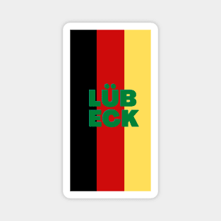 Lübeck City in German Flag Vertical Magnet