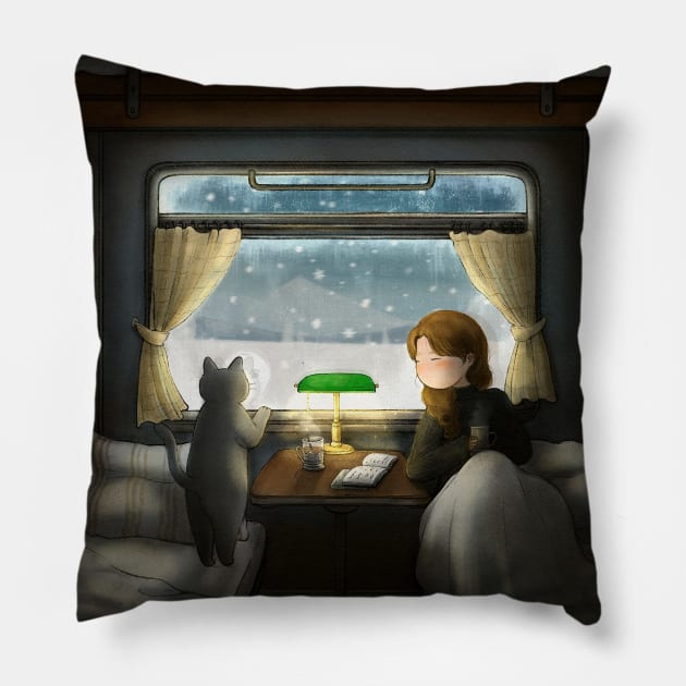 Where shall we go? Pillow by LUNA