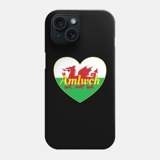 Amlwch Wales UK Wales Flag Heart Phone Case