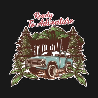 Ready To Adventure Vintage Artwork T-Shirt