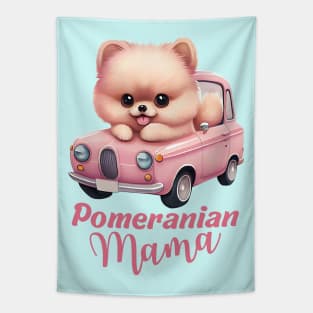 Pomeranian mama Tapestry