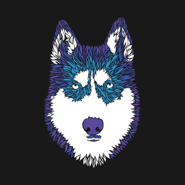 Husky Furry Colors by polliadesign