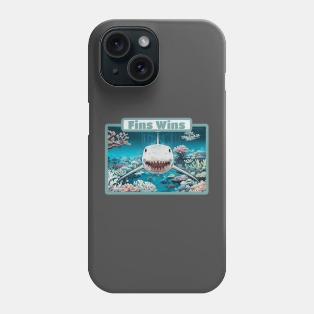 Shark Fins Phone Case by Manzo Carey