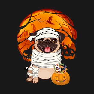 Pug mummy pumpkin T-Shirt