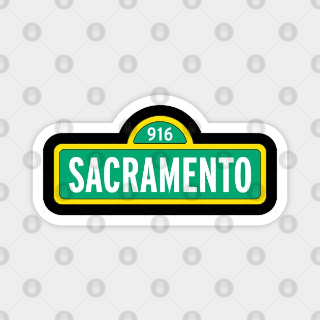 Sacramento Street Magnet by GOD$ILLA