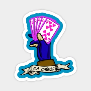 Gambit Ma Cherie Hand Tattoo Magnet