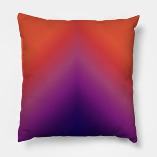 Peacock Ombre Red Pillow