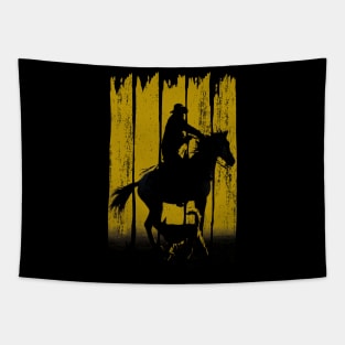 Western Cowboy Rancher Tapestry