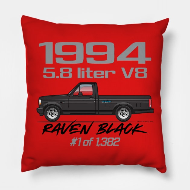 Raven Black Pillow by JRCustoms44