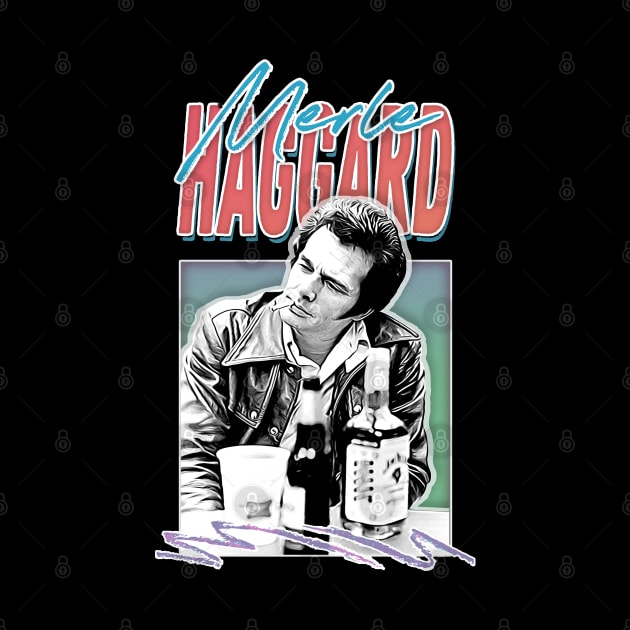 Merle Haggard  / Country Music Fan Gift by DankFutura