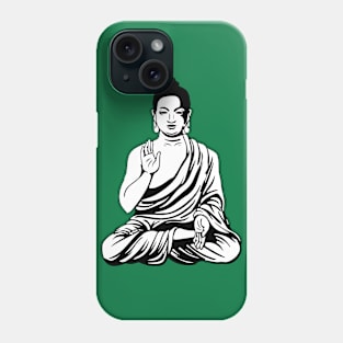 Buddha (black) Phone Case