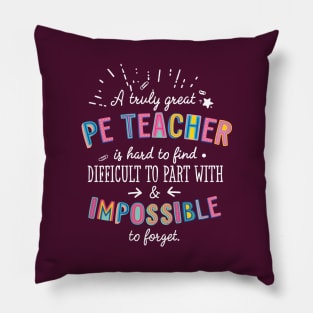 A truly Great PE Teacher Gift - Impossible to forget Pillow
