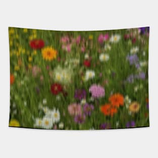 Blur Garden WildFlowers Tapestry